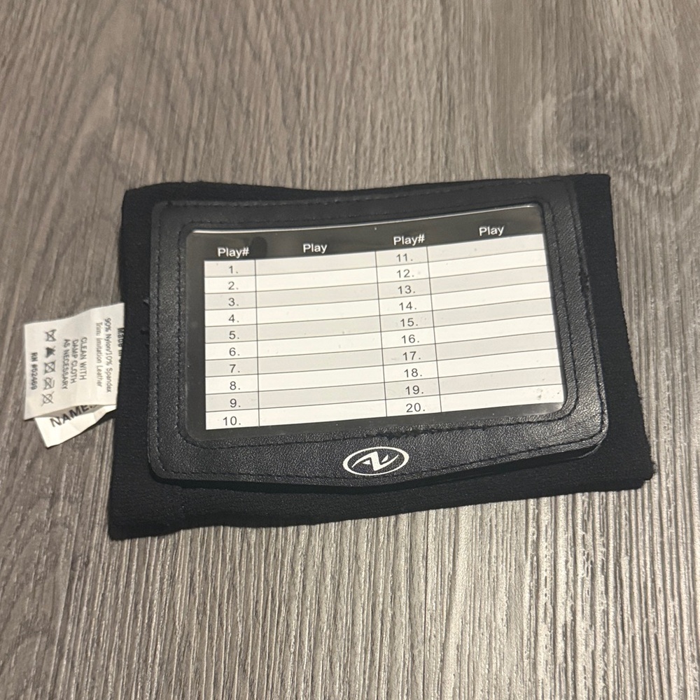 Black Wrist Coach Playbook Holder
